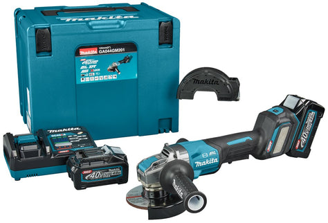 Makita GA044GM201 40V Max Haakse Slijper 125mm X-LOCK