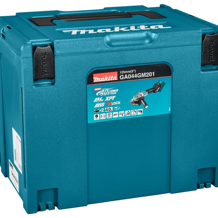 Makita GA044GM201 40V Max Haakse Slijper 125mm X-LOCK