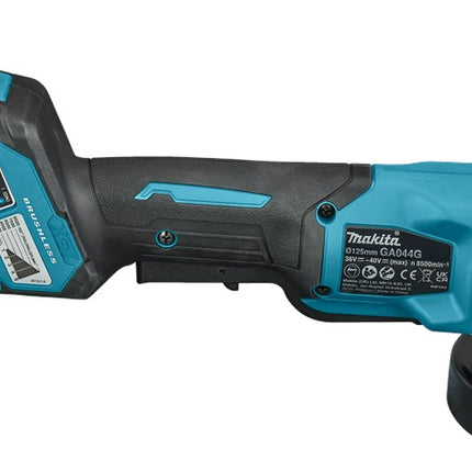 Makita GA044GM201 40V Max Haakse Slijper 125mm X-LOCK