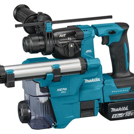Makita HR010GD201 40V Max Combihamer 2.5Ah Accust Stofafzuiging