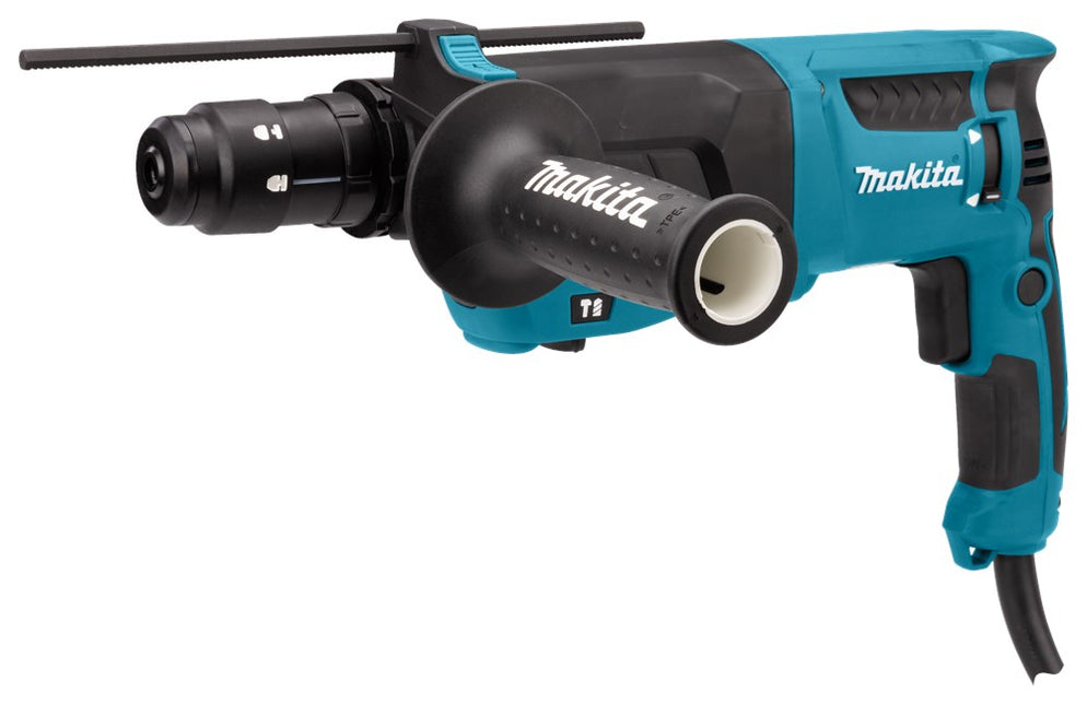 Makita HR2630TX12 230V Combihamer 230V 17-Delige Boren Beitelset Koffer