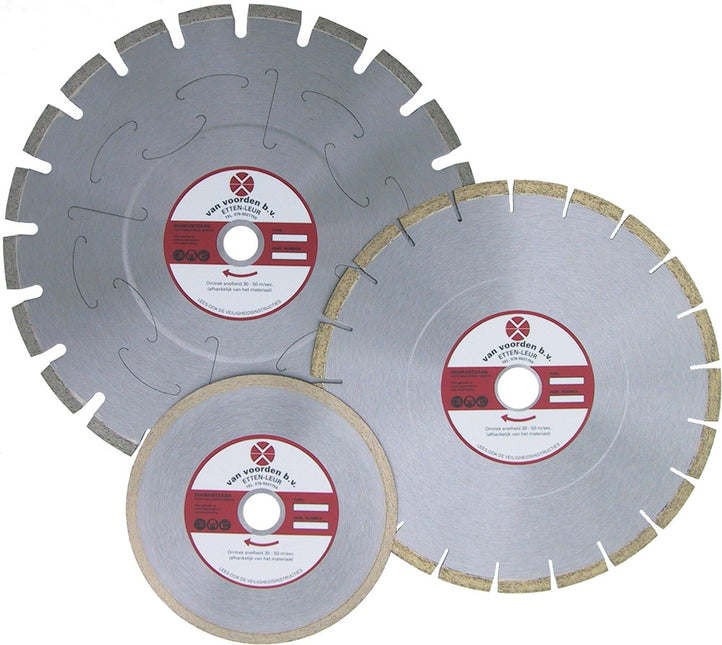 Van Voorden Industrieblad 430X 300mm AS 25,4mm Diamantblad met Waterkoeling – 242307
