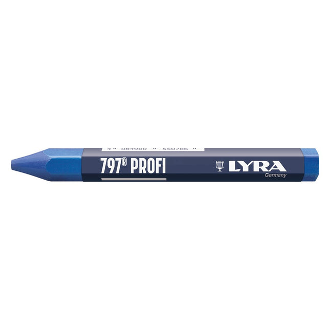 Lyra Merkkrijt Zeskant Blauw 12 stuks in DOOS – 4084900550205