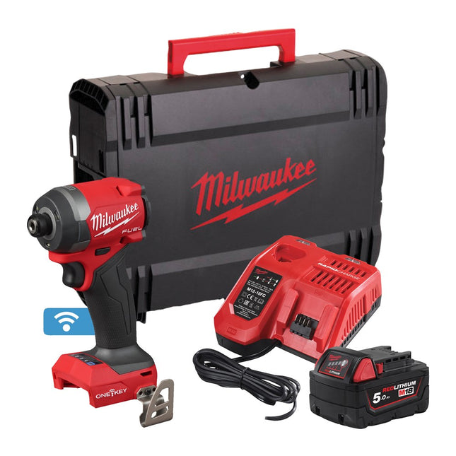 MILWAUKEE® M18 ONEPP2A3-502X SLAGBOORMACHINE GEN4  + M18 FUEL 1/4" SLAGSCHROEVENDRAAIER