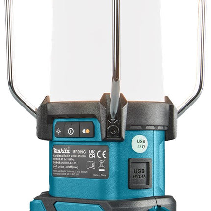 Makita MR009GZ 40V Max Camping Lamp met Radio en Bluetooth