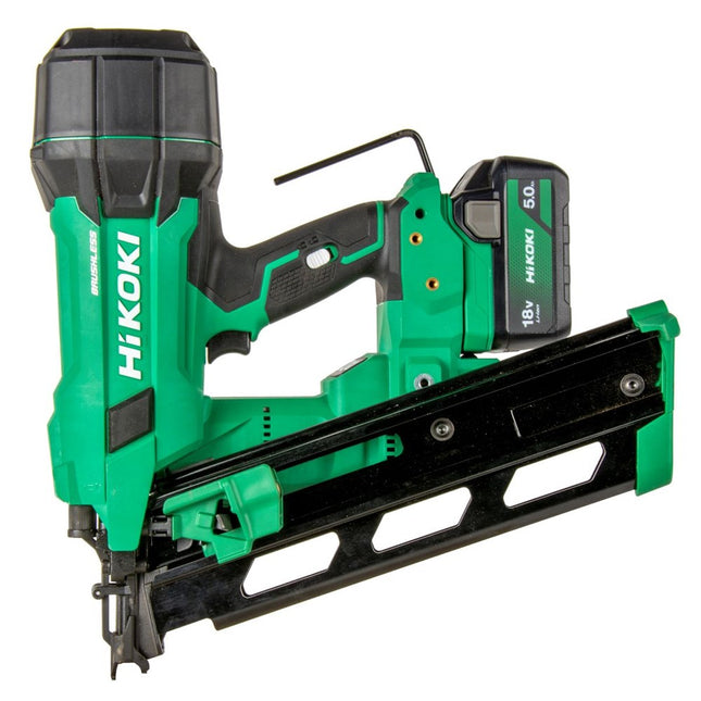 HiKOKI NR1890DRA ACCU SPIJKERAPPARAAT 18V, BL, R20-90 NAGELS, MV - 2X 18V 5,0AH ACCU