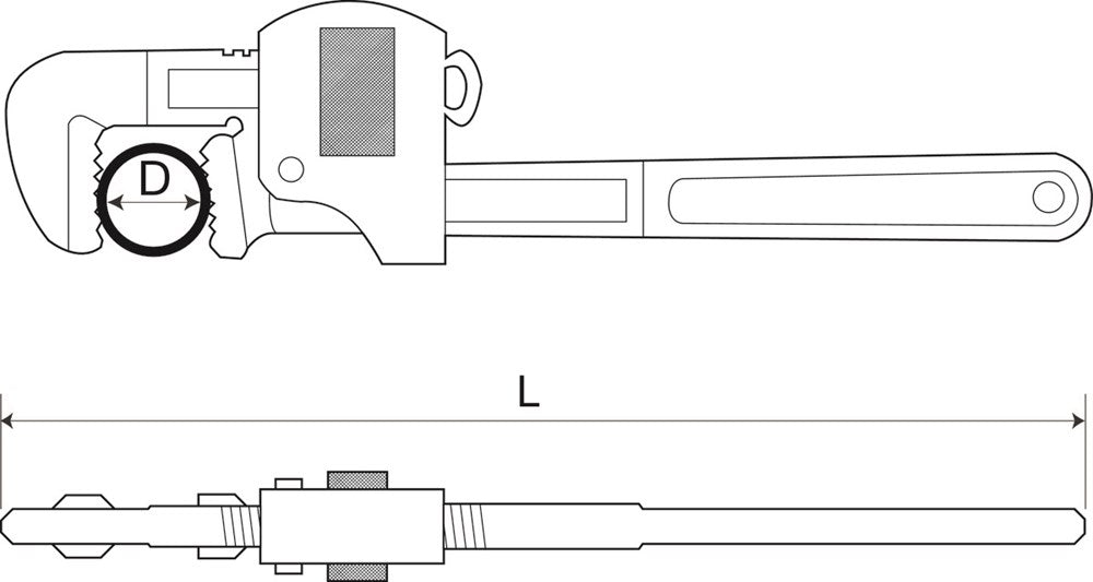 Bahco Pijptang ALBR 48 1200mm – NS200-1200