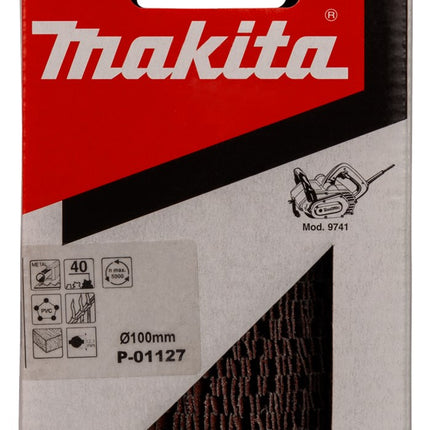 Makita Lamellen Schuurrol 100X120mm K40 Red – P-01127