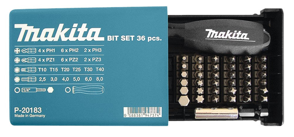 Makita Schroefbitset 38-Delig – P-20183