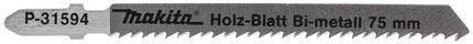 Makita Decoupeerzaagblad Hout 75mm T101BF Decoupeerzaagblad – P-31594