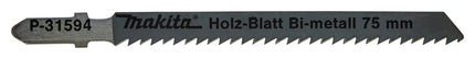 Makita Decoupeerzaagblad Hout 75mm T101BF Decoupeerzaagblad – P-31594
