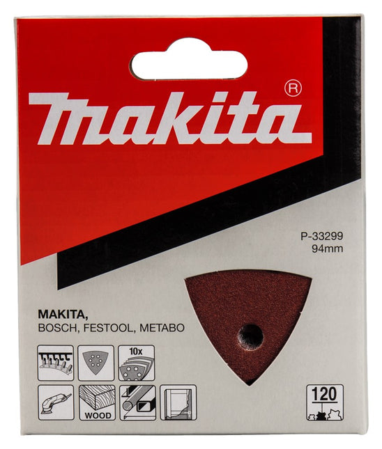 Makita Schuurpapier K120 93mm Schuurvel 3-K Red V. – P-33299