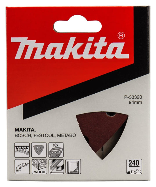 Makita Schuurpapier K240 94mm Schuurvel 3-K Red V. – P-33320