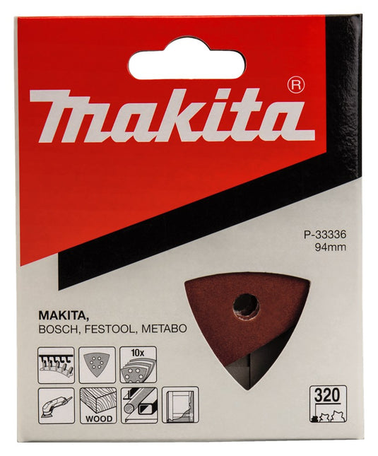 Makita Schuurpapier K320 93mm Schuurvel 3-K Red V. – P-33336