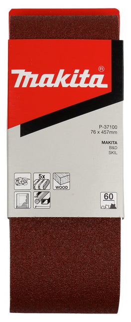 Makita SET Schuurbanden 75X457 5 stuks K60 – P-37100