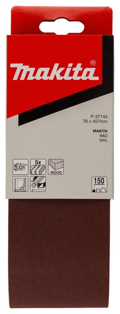 Makita SET Schuurbanden 75X457 5 stuks K150 – P-37144
