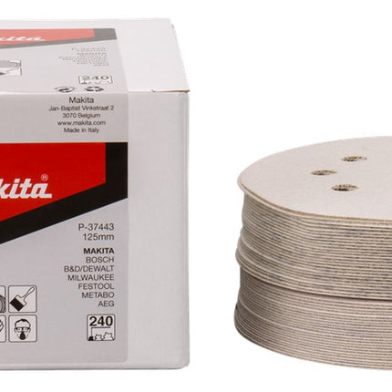 Makita Schuurschijf 125mm K240 White Velcro – P-37443