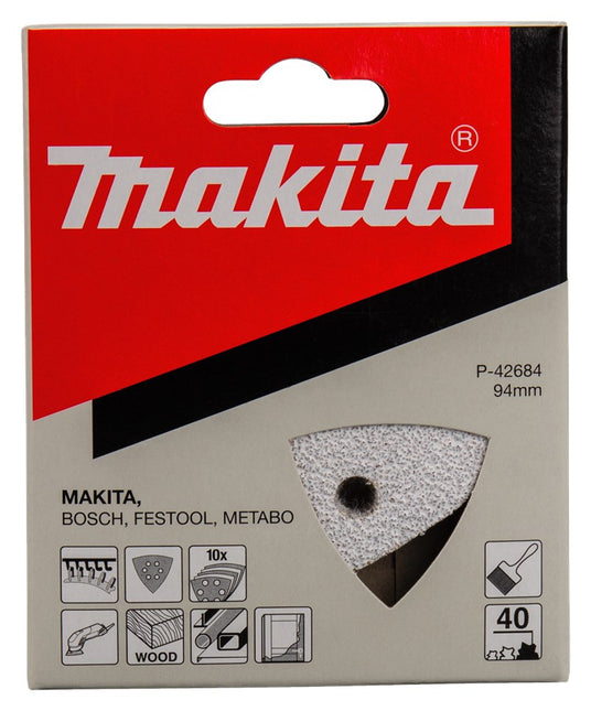 Makita Schuurpapier K40 94mm Wit Schuurvel 3-K White V. – P-42684