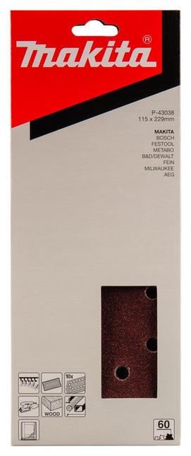 Makita Schuurvel K60 228X115 Red V. Velcro – P-43038