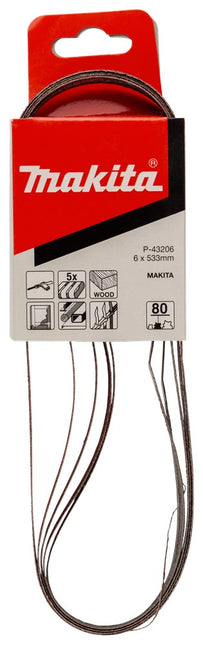 Makita Schuurband K80 533X6 Red – P-43206