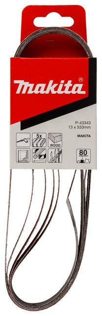 Makita SCHUURBAND 13X533MM K80 ROOD