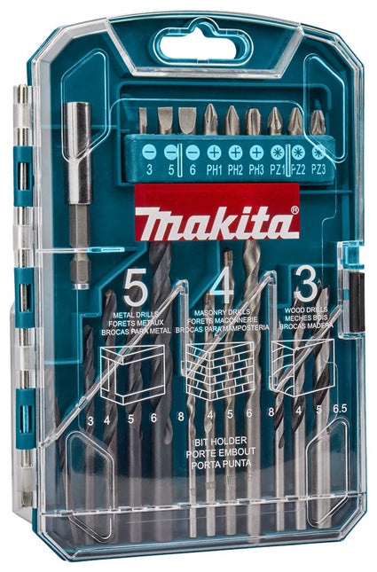 Makita BOOR-/schroefbitset 22-Delig Boren/schroefbit Set – P-44002