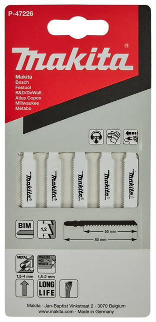 Makita Decoupeerzaagblad met 55mm T118AF Decoupeerzaagblad Metaal – P-47226