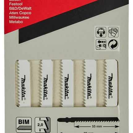 Makita Decoupeerzaagblad met 55mm T118BF Decoupeerzaagblad Metaal – P-47232