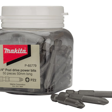 Makita Schroefbit PZ2X50mm in POT 50 stuks – P-65779