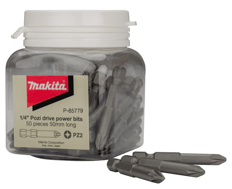 Makita Schroefbit PZ2X50mm in POT 50 stuks – P-65779