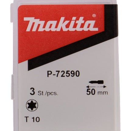 Makita Schroefbit T10X50mm 3st – P-72590