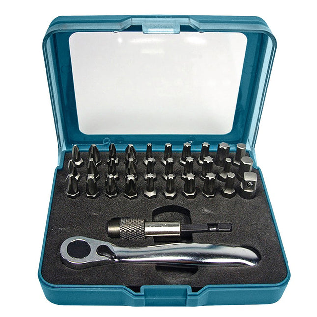 Makita Schroefbitset 32-Delig met Ratel – P-79790