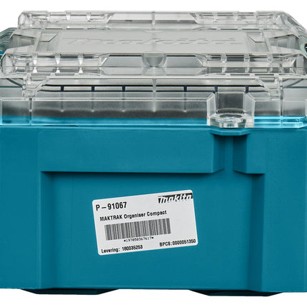 Afbeelding Makita gereedschapkoffer inzetbakjes P-91067
