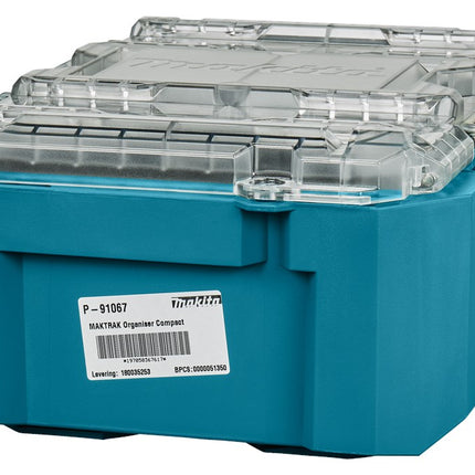 Afbeelding Makita gereedschapkoffer inzetbakjes P-91067