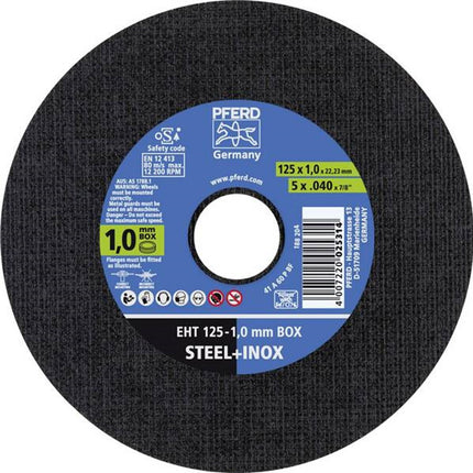 PF69121041 - Doorslijpschijf 125-1mm Staal , RVS - EHT 125-1,0 MM