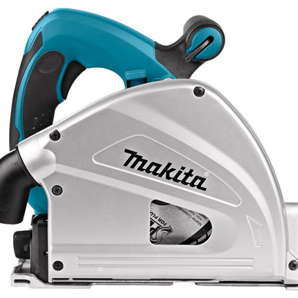 Makita SP6000J1X2 230V Invalcirkelzaag 165mm 2 Geleiderails 230V Set met Geleiderail in Foudraal