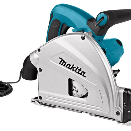 Makita SP6000J1X2 230V Invalcirkelzaag 165mm 2 Geleiderails 230V Set met Geleiderail in Foudraal