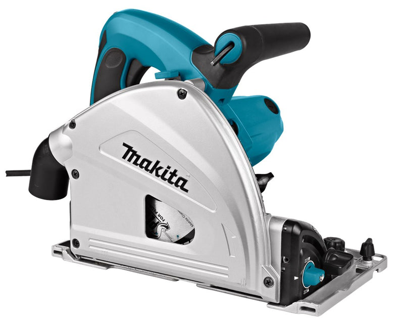 Makita SP6000J1X2 230V Invalcirkelzaag 165mm 2 Geleiderails 230V Set met Geleiderail in Foudraal