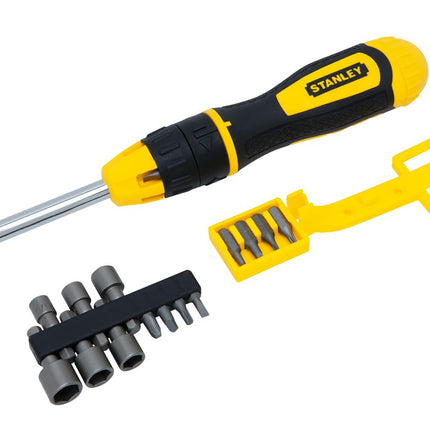 STANLEY MULTIBIT SCHROEVENDRAAIER MET RATEL 20-DELIG