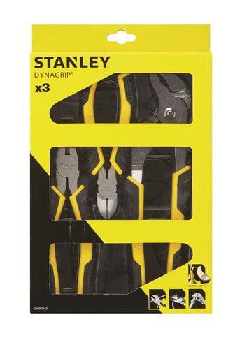 Afbeelding STANLEY dynagrip tangenset cushiongrip 3-delig waterpomptang STHT0-74471