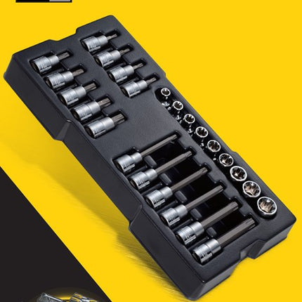 Stanley Transmodule TORX Bitset 1/2" Zeskant 24-Delig – STMT1-74176