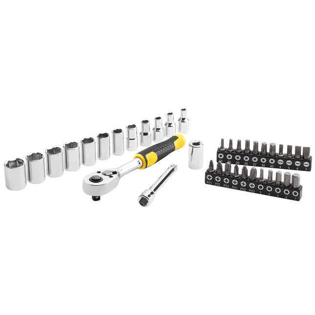 STANLEY DOPSLEUTELSET  COMPACT 1/4"     37-DELIG