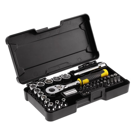STANLEY DOPSLEUTELSET  COMPACT 1/4"     37-DELIG