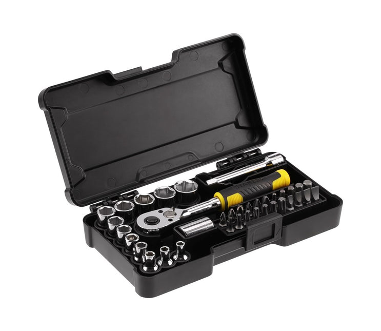 STANLEY DOPSLEUTELSET  COMPACT 1/4"     37-DELIG