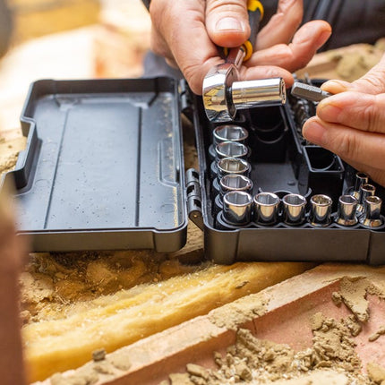 STANLEY DOPSLEUTELSET  COMPACT 1/4"     37-DELIG