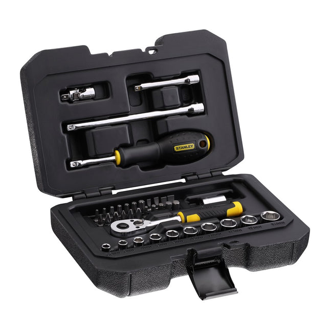 STANLEY DOPSLEUTELSET 1/4" - 38 DELIG