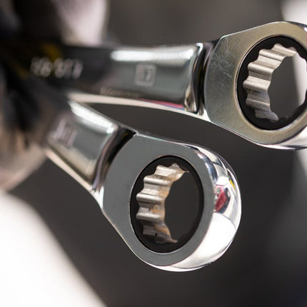 STANLEY RINGSTEEKSLEUTELSET             MET RATELRING 7-DELIG