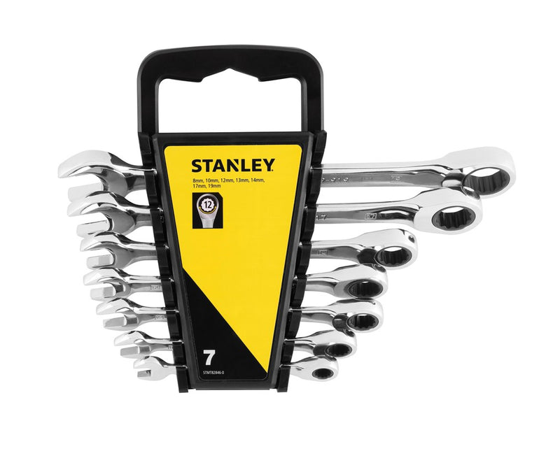 STANLEY RINGSTEEKSLEUTELSET             MET RATELRING 7-DELIG