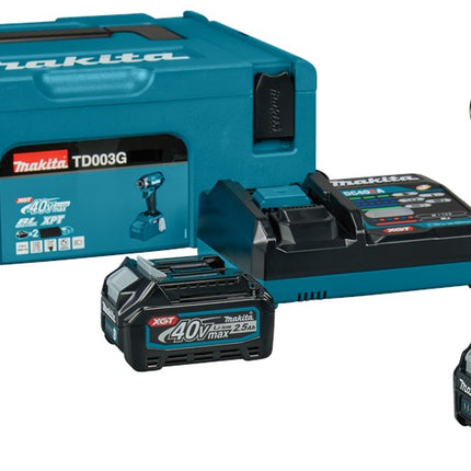 Makita TD003GD201 40V Max Slagschroevendraaier