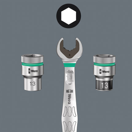 Take it easy tool finder: met kleurcodering op maat - voor het eenvoudig en snel vinden van het benodigde gereedschap. Formaatzoeksysteem in gereedschappen voor binnenzeskant-schroeven (stiftsleutels, Zyklop Bit-doppen), buitenzeskant-schroeven en moeren (Joker-steeksleutels, Zyklop-doppen en Zyklop